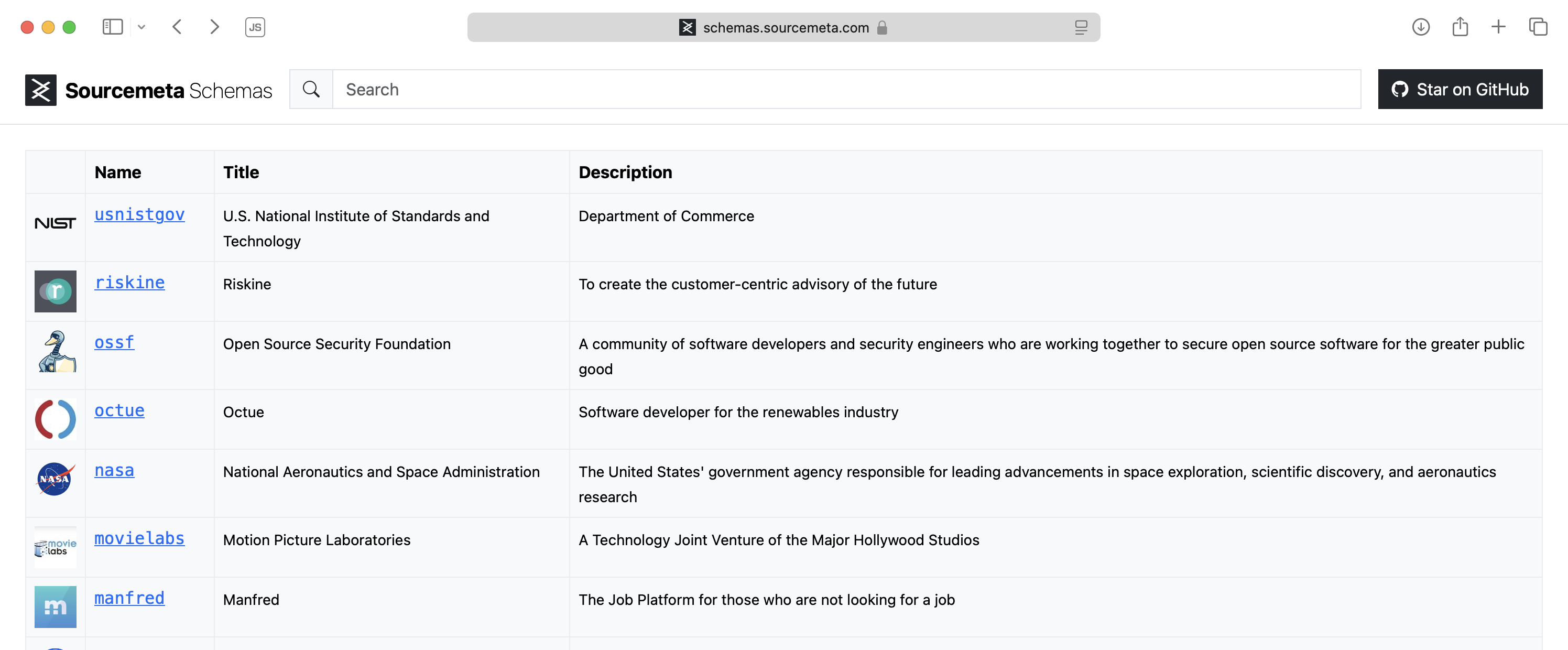 JSON Schema Registry